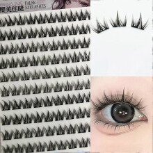 (6.5in, Black) Glue-Free Dog Eyelash Book | Natural Cluster Eyelashes