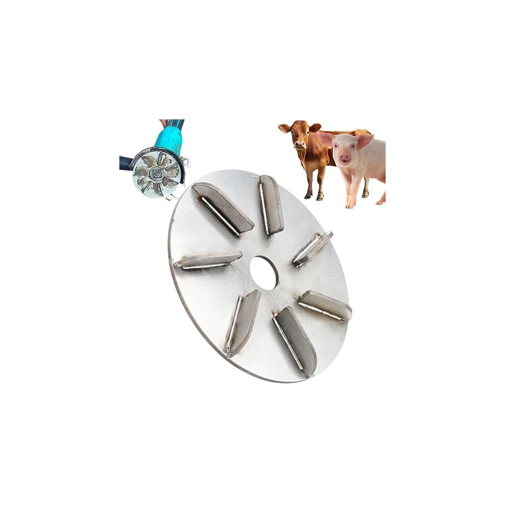 Pig Hair Remover Disc â NineTooth Stainless Steel Scraper for Hog Hair Removal in Farm & Butchery