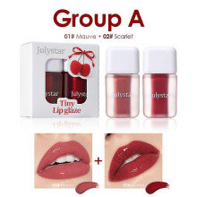 (set A) 6 color Lip Lipstick Water Gloss Tint,Moisturizing Waterproof Liquid Lipstick, Non-Stick,High Pigment,Long-Lasting Colors