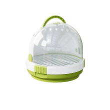 (Green) Durable Portable Parrots Carry Case Cage for Travel&Outdoor Safe Door Lock Small Multi-functional Elegant