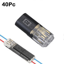 (40pcs) 40-100 pcs Quick Splice Wire Connector No Strip No Solder for Easy Wiring