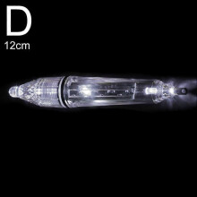 (White 12cm) 12/17cm Deep Drop Underwater LED Lure Light Fishing Squid Flash Lamp Night