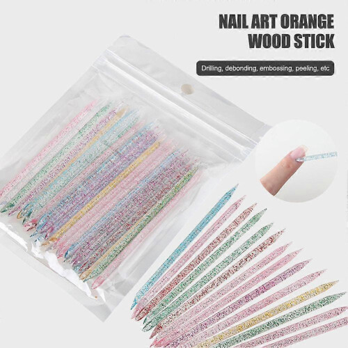 (4pcs) Nail Art Tool Kit Nail Jelly Glue DIY Set File Strip For Beginner 2