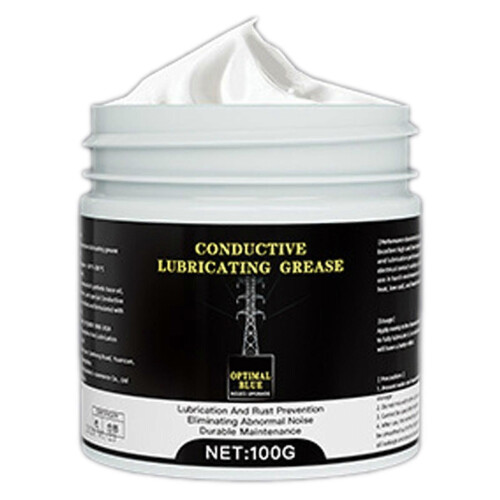 (White)Electrical Conductive Grease Professional Electricity Compound for Power for Industrial Machinery Upkeep