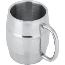 300ml Stainless Steel Beer Mug, Coffee Cup Double Wall Insulated Cup Beer Tankards Shatterproof0 - PJ