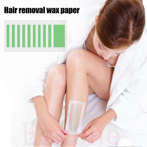 (Green)Double-sided Wax Paper for Hair Removal 60 pcs 2