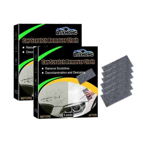(12pcs)6-12x Nano Sparkle Magic Car Scratch Remover Cloth Scratch Eraser Surface Repair