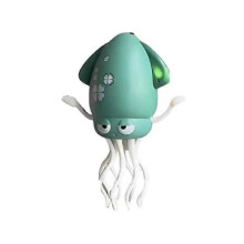 (Green) Electric Automatic Obstacle Avoidance Octopus, Interactive Auto-Dance Octopus Crawling Octopus Toy with LED Lights & Music