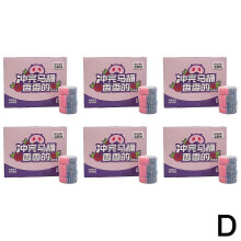 (6 boxes) Rose double effect toilet cleaning block cleaning agent double color deodorant