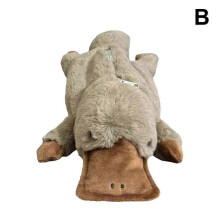 (Platypus) Kawaii Plush Shark Pencil Case - Cute Student Stationery Bag for Back To School