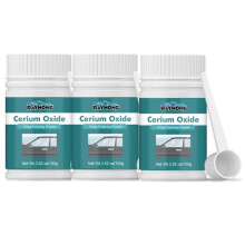 (2pcs) 1-3X 120g Cerium Oxide Glass Scratch Remover, Professional Glass Polishing Compound for Windshield, Glass Car Accessories