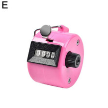 (3pcs 30ml,Pink)Mechanical Tally Counter Hand Held 4 Digit Palm Golf Finger Counting Clicker