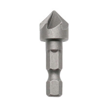 Hexagonal Shank Six Blades Chamfering Tool Carbon Steel Sandblasting