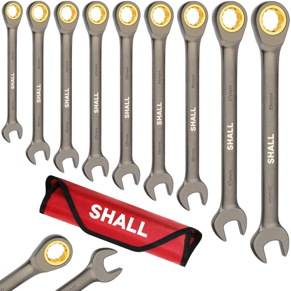 Photos - Other Hand Tools 9 Pcs Ratchet Spanner Set,8-19mm 72 Tooth UK(8,10,11,12,13,14,15,17,19mm)