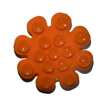 (Orange) Universal Silicone Suction Cup Phone Mount Mini Suction Sticker Mount