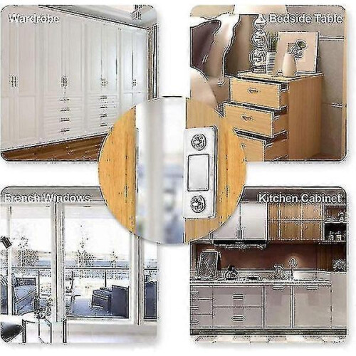 4-pack Magnetic Lock Cabinet Door Closer Utility