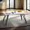 Seconique Marlow Coffee Table  White Marble Effect 1