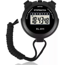 (Black) Digital Handheld Sports Stopwatch Stop watch Timer Alarm Counter