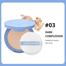 (C) Silk Soft Mist Powder Cake Long-lasting Waterproof Powder Press Powder Smooth