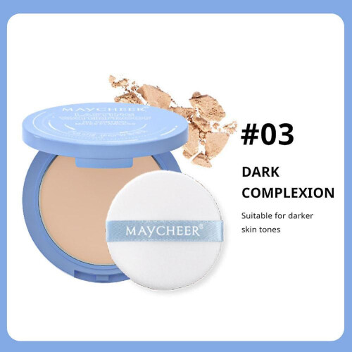 (C) Silk Soft Mist Powder Cake Long-lasting Waterproof Powder Press Powder Smooth