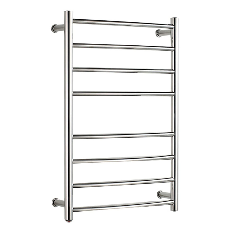 Heated Towel Rack 8 Curved Bar Wall Mounted Electric Towel Warmer 304 Stainless Steel Hardwired Bathroom Radiator 9073542792765