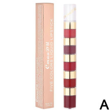 (Black) 15 Colour Matte Velvet Lipstick Waterproof Long Lasting Nude Lipstick brightly
