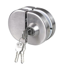 Double Glass Door Lock 304 Stainless Steel, Both Sides Open Frameless Door Hooks for 10-12mm Thickness Glass - Ri