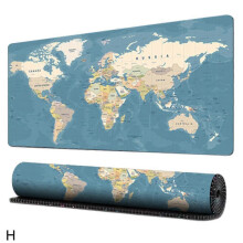 (Style 7) Gaming Mouse Mat Pad Extra Large World Map Anti-slip Pc Laptop Desk Pad