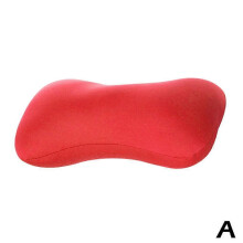 (White switch model) Micro bead Pillow Cushion Travel Beanie Bolster Roll Nap Neck
