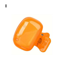 (Orange) Travel Toothbrush Head Covers Toothbrush Protector Cap Brush Pod Case Clip