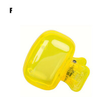 (Yellow) Travel Toothbrush Head Covers Toothbrush Protector Cap Brush Pod Case Clip