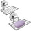2pcs Suction Cup Soap Dish,sponge Holder for Bathroom And Kitchen - RiRi 1