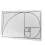 (Black line 7cm) Golden Ratio/Fibonacci Composition View Finder, Fibonacci Composition Viewfinder 1