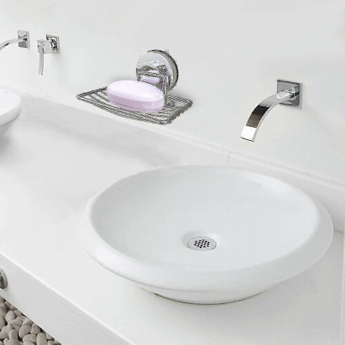 2pcs Suction Cup Soap Dish,sponge Holder for Bathroom And Kitchen - RiRi 2