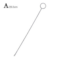 (05 Star wild red pomegranate) Loop Turner Tool for Silicone Beads Needle Hook with Latch Tongue Crochet Too
