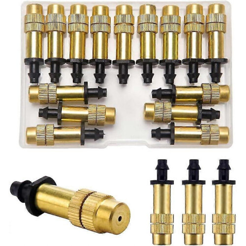 15 Pcs Adjustable Brass Misting Spray,atomizing Sprinklers,sprinkler Heads Nozzles - DD