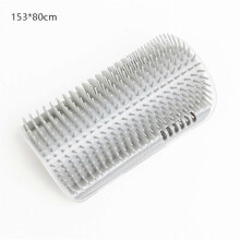 (Grey) Cat Self Groomer Brush Wall Corner Grooming Brush Massage Hair Comb Scratcher~