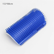 (Blue) Cat Self Groomer Brush Wall Corner Grooming Brush Massage Hair Comb Scratcher~