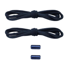 (Hidden blue) Unisex Convenient Slip On Shoelace Accessories Elastic No Tie Shoe Laces with Metal Aglets for Commuting Sports Travel brown