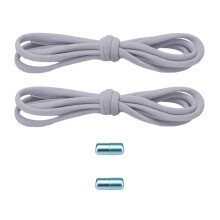 (Coral Blue) Unisex Convenient Slip On Shoelace Accessories Elastic No Tie Shoe Laces with Metal Aglets for Commuting Sports Travel brown