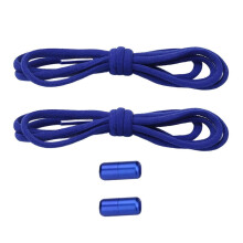 (Royal Blue) Unisex Convenient Slip On Shoelace Accessories Elastic No Tie Shoe Laces with Metal Aglets for Commuting Sports Travel brown