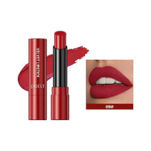 (COLOR 09) QIBEST Matte Lipstick Long Lasting Velvet Mist Lip Stain Non-Stick Cup Classic Highly Pigmented Sexy Red Lipstick New Makeup