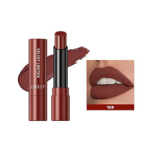 (COLOR 10) QIBEST Matte Lipstick Long Lasting Velvet Mist Lip Stain Non-Stick Cup Classic Highly Pigmented Sexy Red Lipstick New Makeup