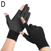 (Style2) Fishing Gloves Anti-Slip Sunscreen Angling Gloves With Anti Slip Grips