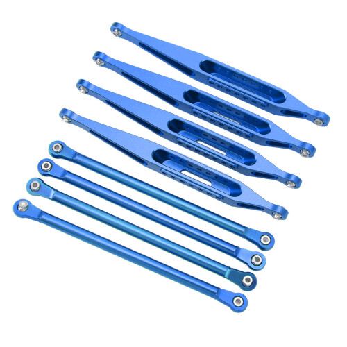 Blue Aluminium Suspension Links Set 1/8 LMT 4WD 1