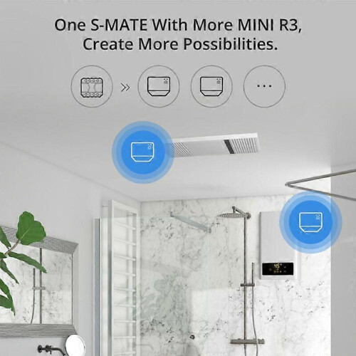 (S-MATE) SONOFF DUAL R3 WiFi Bluetooth Smart Switch 16A S-MATE Switch Remote Control 2