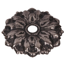 The Hillman Group 59219 1-Inch Antique Silver Round Rosette, 12-Pack