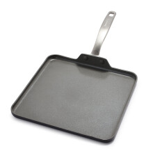GreenPan CC000124-001 Chatham Healthy, Ceramic, PFAS Free Nonstick, Hard Anodized Aluminum, Stainless Steel Handles, Gray