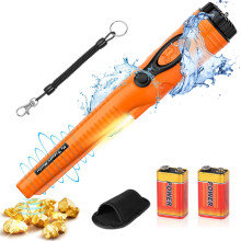 FYSMY Fully Waterproof Pinpoint Metal Detector, Pinpointer with 2-Pack 9V Battery, Gold Hunter Vibration Beep LED Indicator Detector,360?Search