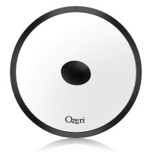Ozeri GL3-30 Earth Fry Pan Lid, in Tempered Glass GL3 Silicone, Black